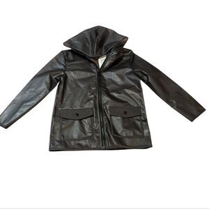 Tucker+Tate gray puddle boys rain jacket size 6 NWT